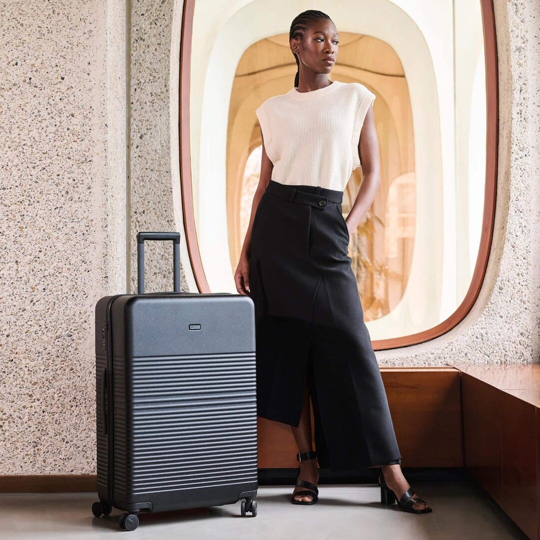 Grote Ruimbagage Koffer 100L Zwart Kopen? Premium & Duurzaam